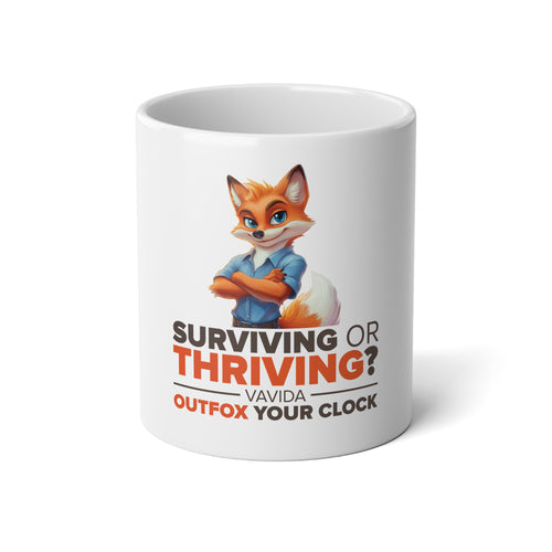 Vavida - Outfox Your Clock - Jumbo Mug, 20oz
