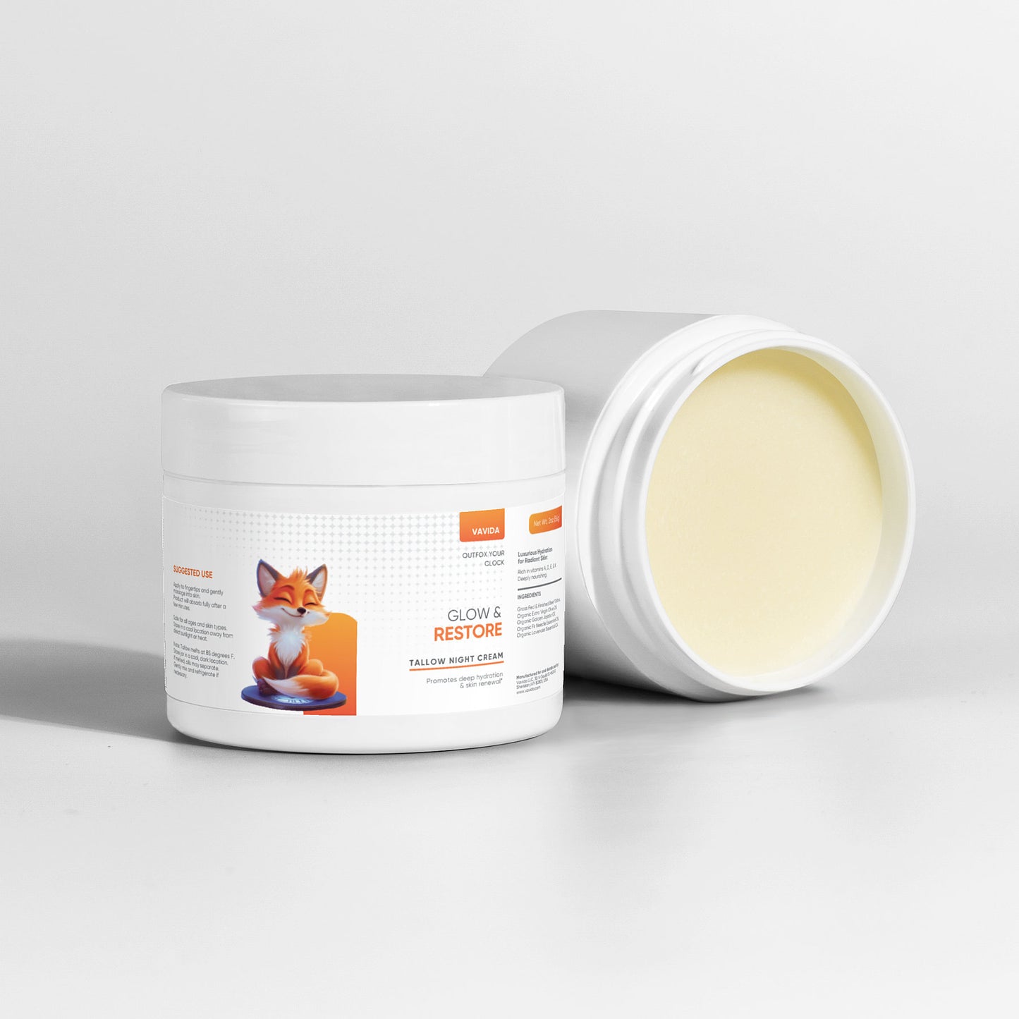 VAVIDA Glow & Restore Tallow Night Cream