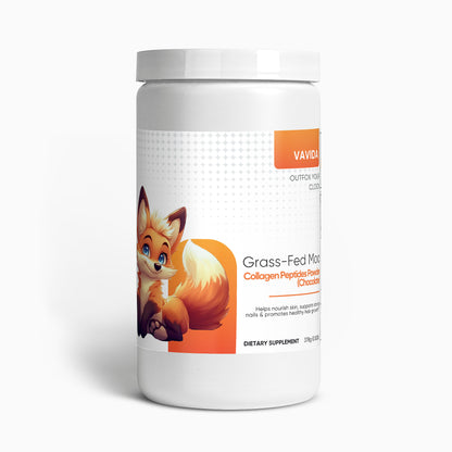 VAVIDA Grass-Fed Moo Collagen Peptides Powder (Chocolate)