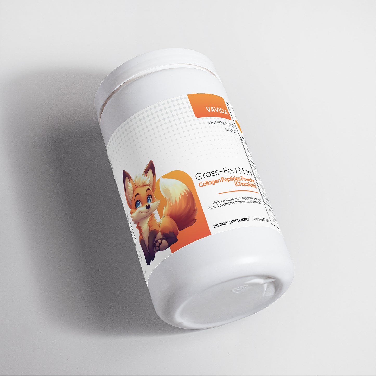 VAVIDA Grass-Fed Moo Collagen Peptides Powder (Chocolate)