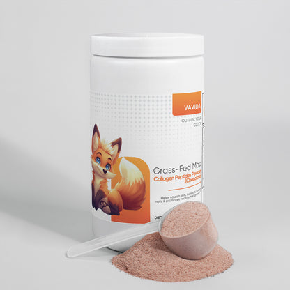 VAVIDA Grass-Fed Moo Collagen Peptides Powder (Chocolate)