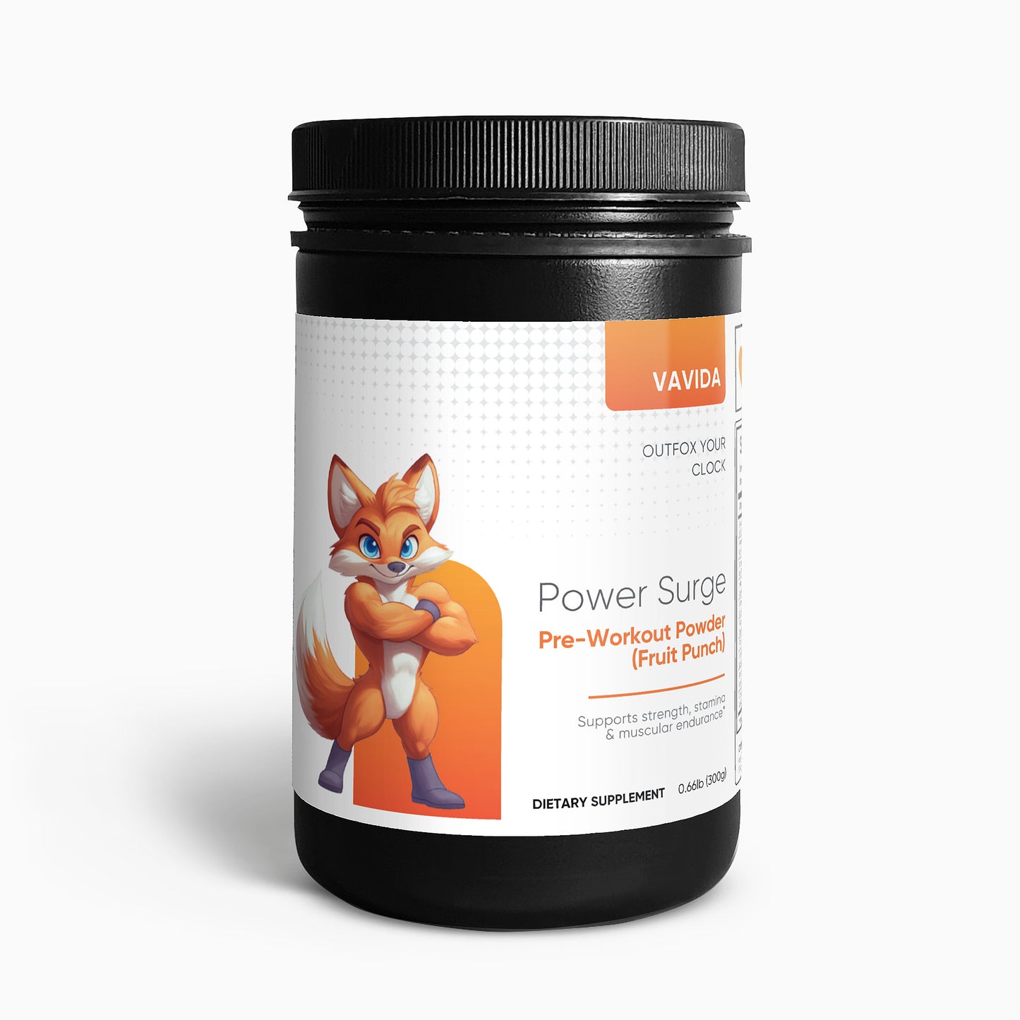 VAVIDA Power Surge Pre-Workout Powder (Fruit Punch)